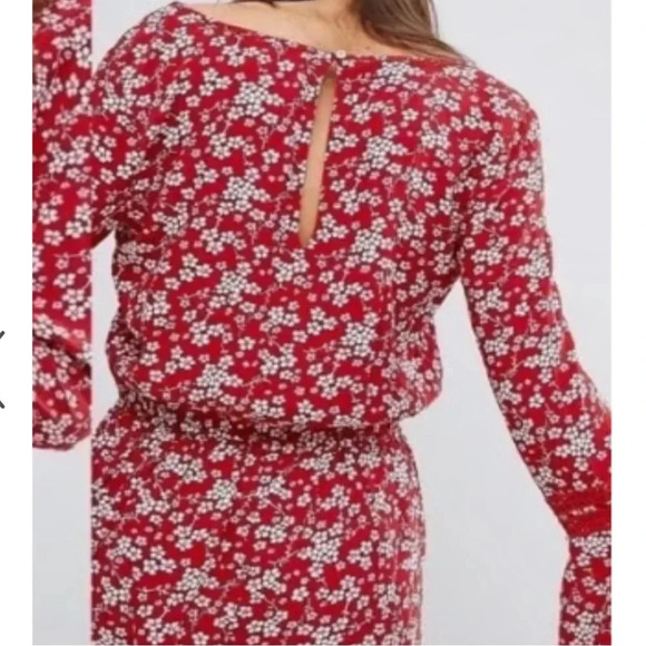 Hollister Bell Sleeve Romper in Red Lyst - Picture 5 of 9